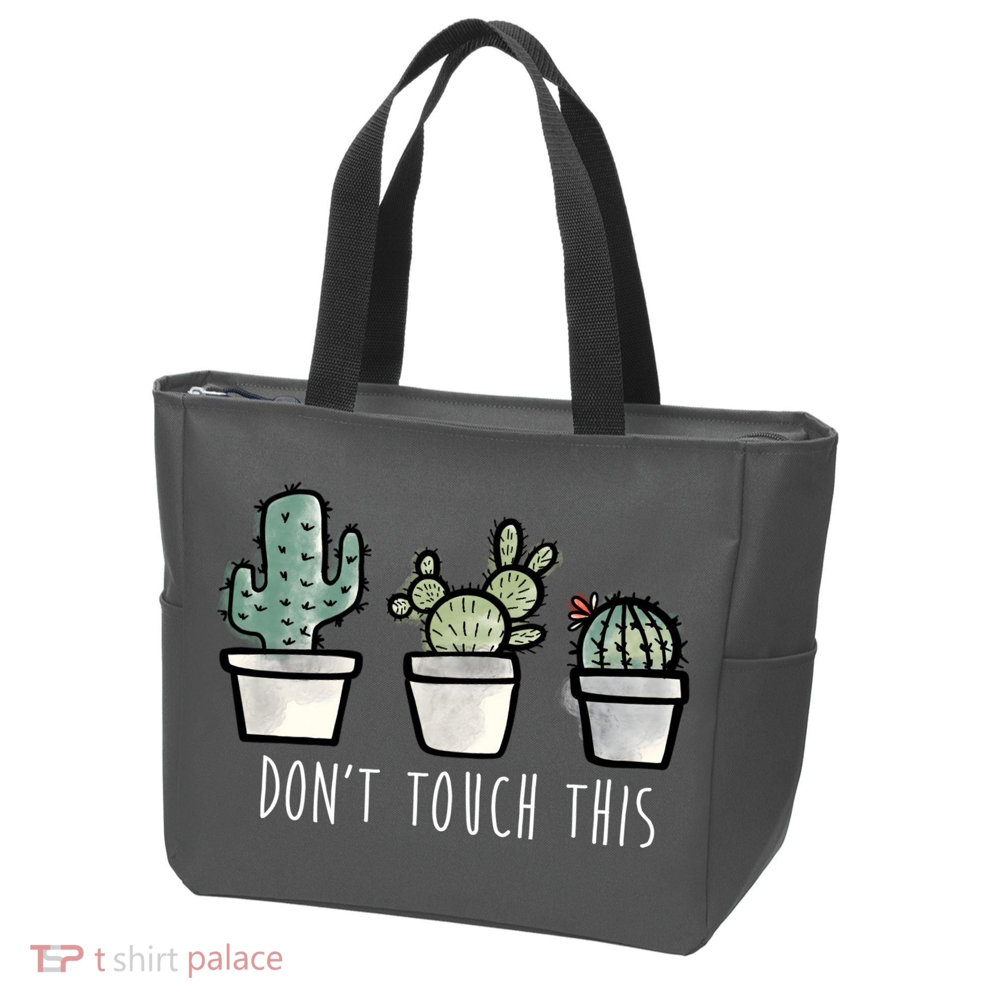 Don't Touch This Funny Cactus Tote Bag