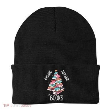 Dashing Through The Books Lover Christmas Tree Xmas Bookish Gift Beanie