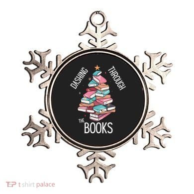Dashing Through The Books Lover Christmas Tree Xmas Bookish Gift Ornament