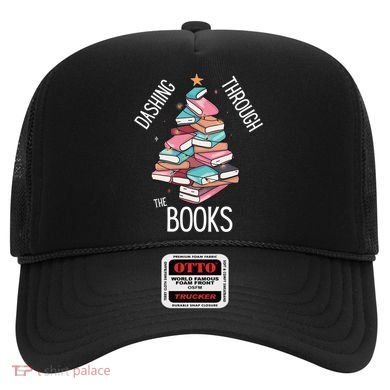 Dashing Through The Books Lover Christmas Tree Xmas Bookish Gift Hat