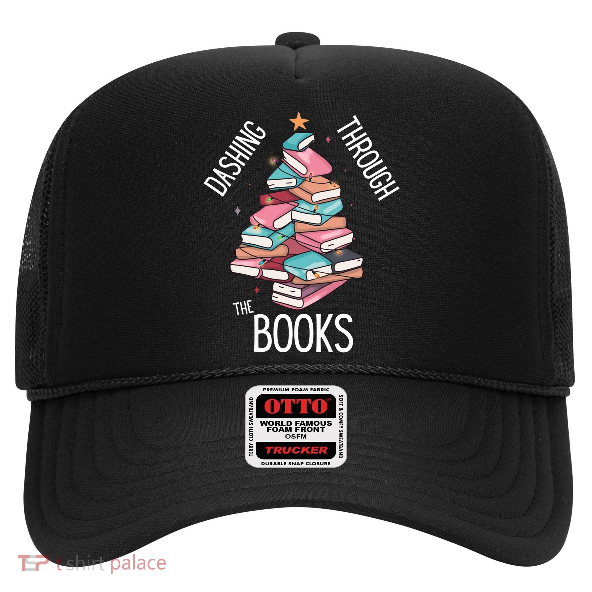 Dashing Through The Books Lover Christmas Tree Xmas Bookish Gift Hat