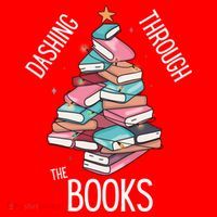 Dashing Through The Books Lover Christmas Tree Xmas Bookish Gift Santa Hat thumb 1