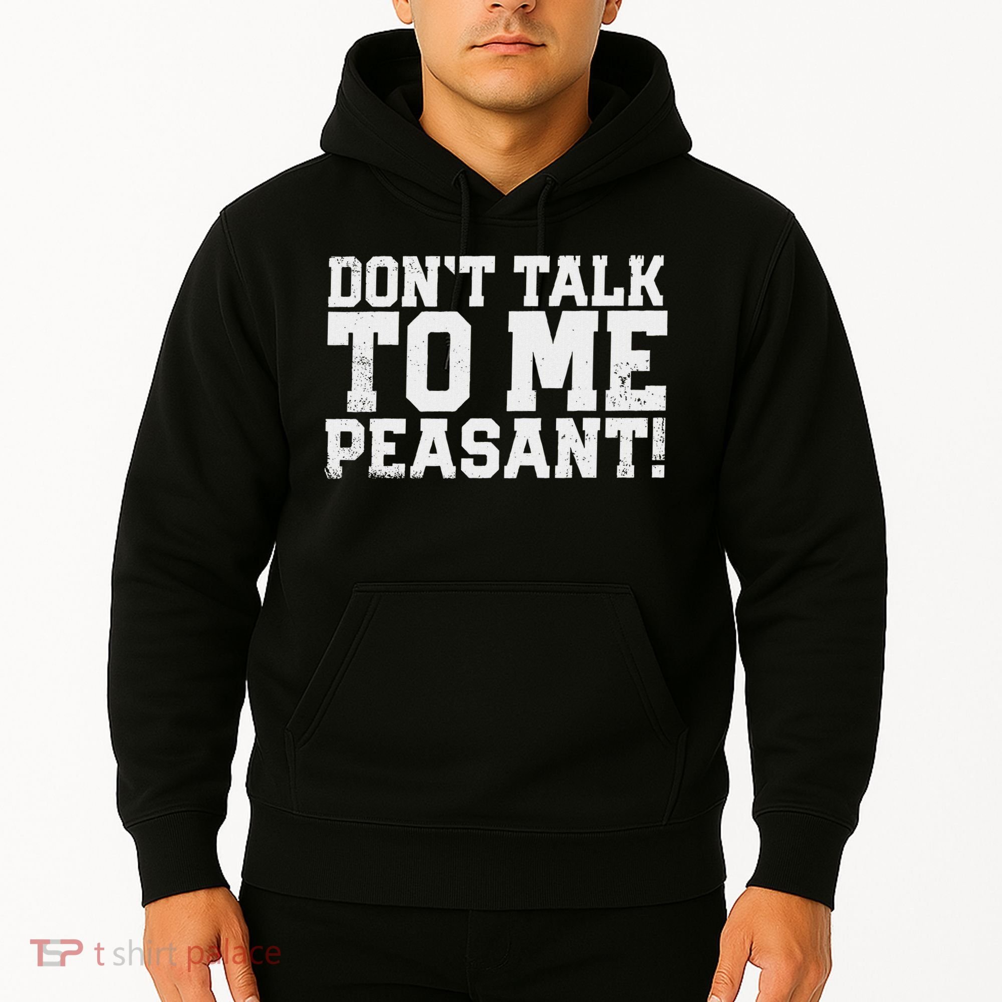 Don't Talk To Me Peasant Funny Introver Hoodie
