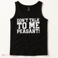 Don't Talk To Me Peasant Funny Introver Tank Top thumb 2