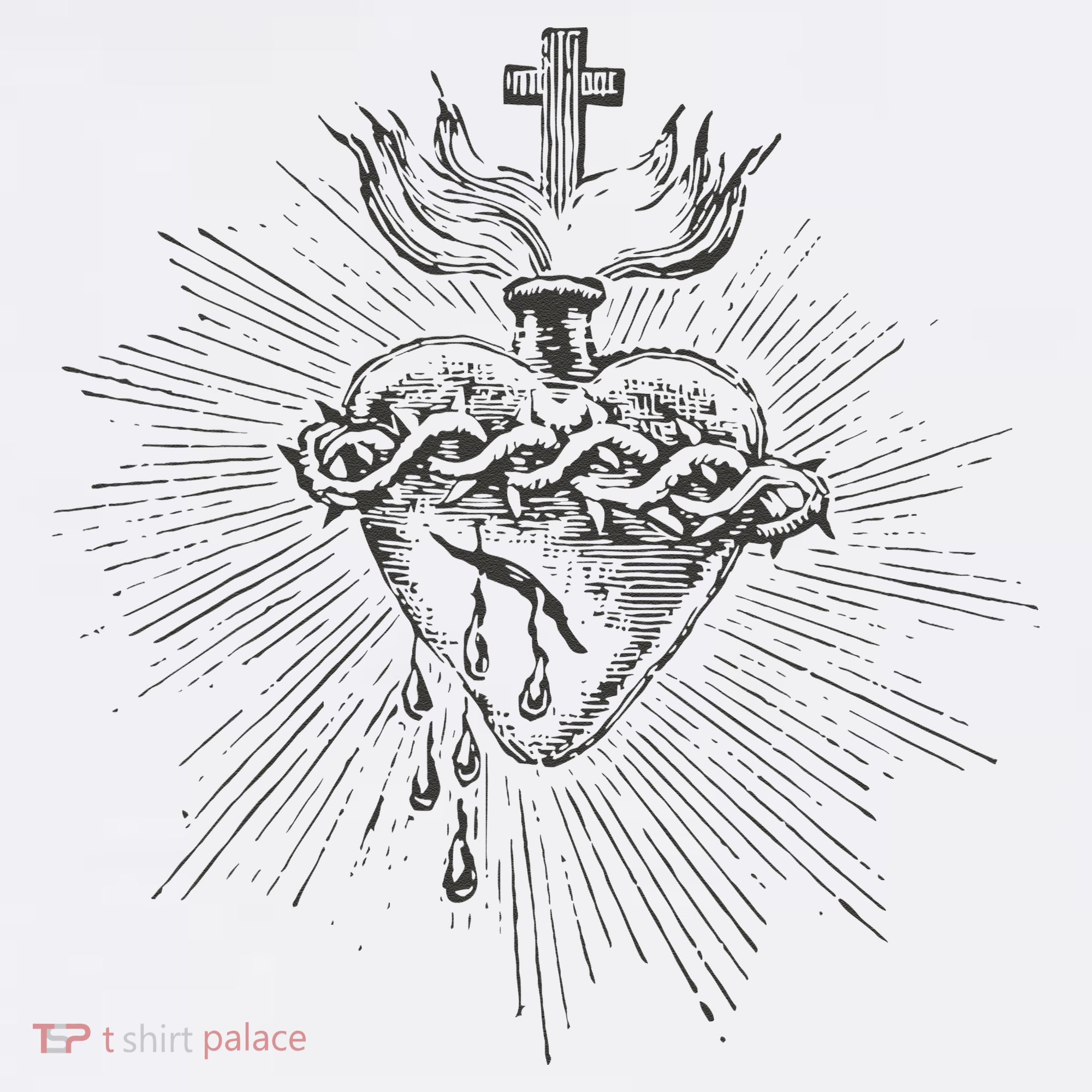 Devotion To The Sacred Heart Of Jesus Vintage Catholic Art T-Shirt