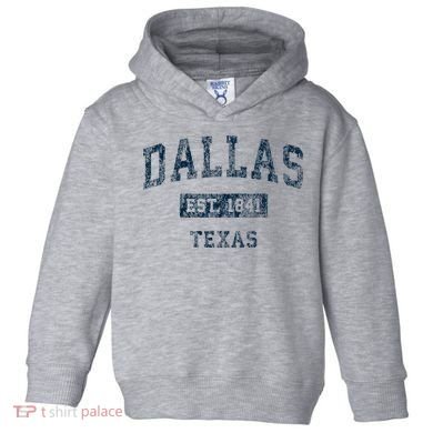 Dallas Texas Tx Vintage Toddler Hoodie