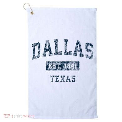 Dallas Texas Tx Vintage Golf Towel