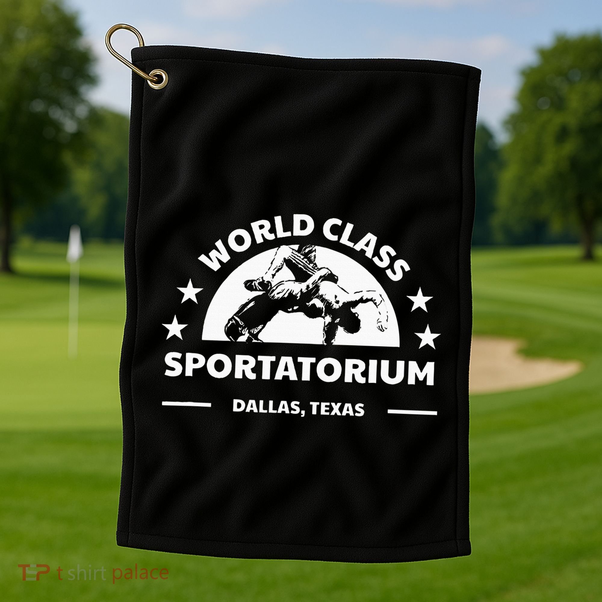 Dallas Tx Texas Wrestling World Class Sportatorium Golf Towel