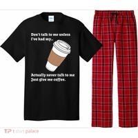 DonT Talk To Me Unless IVe Had My Coffee Joke Pajama Set thumb 0