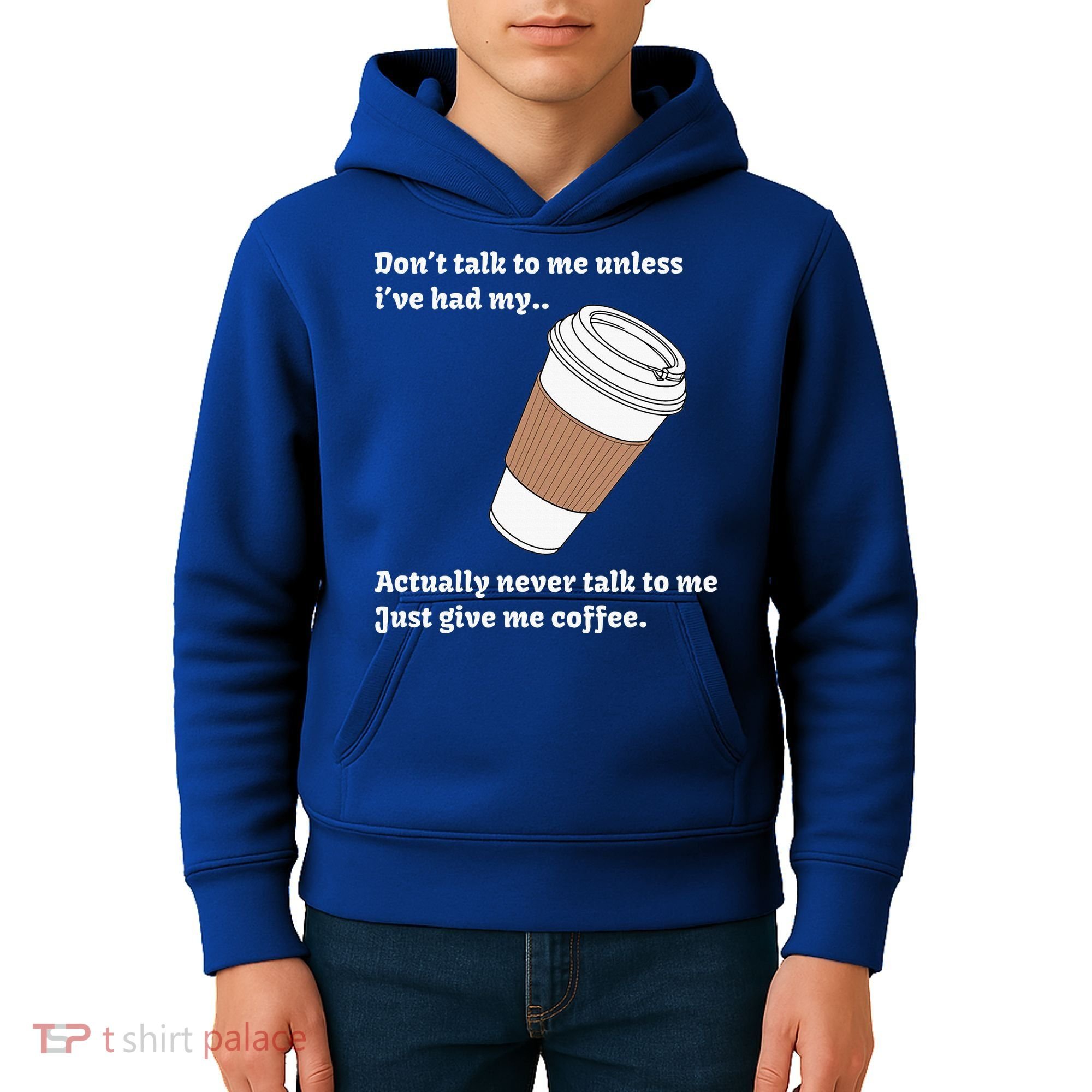 DonT Talk To Me Unless IVe Had My Coffee Joke Kids Hoodie