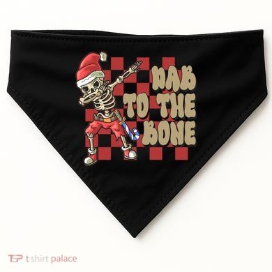 Dab To The Bone Funny Halloween Skeleton USA-Made Doggie Bandana
