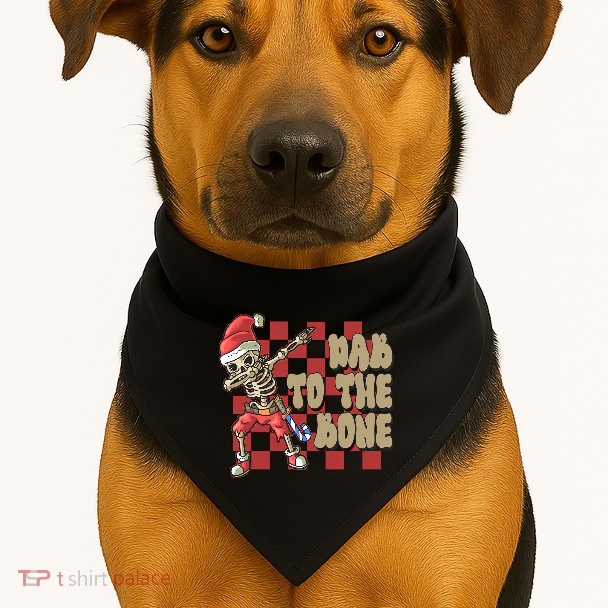 Dab To The Bone Funny Halloween Skeleton USA-Made Doggie Bandana