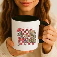Dab To The Bone Funny Halloween Skeleton Coffee Mug thumb 3