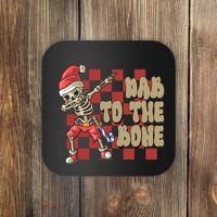 Dab To The Bone Funny Halloween Skeleton Coaster thumb 0