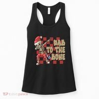 Dab To The Bone Funny Halloween Skeleton Women's Tank Top thumb 0