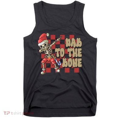 Dab To The Bone Funny Halloween Skeleton Tank Top