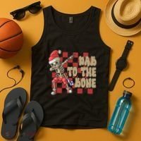 Dab To The Bone Funny Halloween Skeleton Tank Top thumb 4
