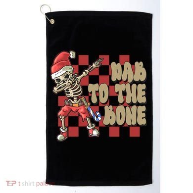 Dab To The Bone Funny Halloween Skeleton Golf Towel