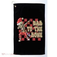 Dab To The Bone Funny Halloween Skeleton Golf Towel thumb 0