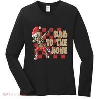 Dab To The Bone Funny Halloween Skeleton Women's Long Sleeve Shirt thumb 0