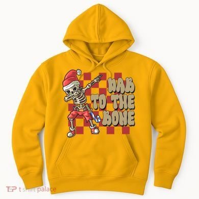Dab To The Bone Funny Halloween Skeleton Hoodie