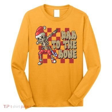 Dab To The Bone Funny Halloween Skeleton Long Sleeve Shirt