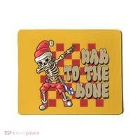 Dab To The Bone Funny Halloween Skeleton Mousepad thumb 0