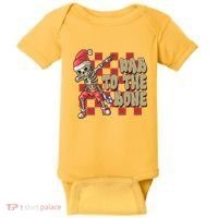 Dab To The Bone Funny Halloween Skeleton Baby Bodysuit thumb 0