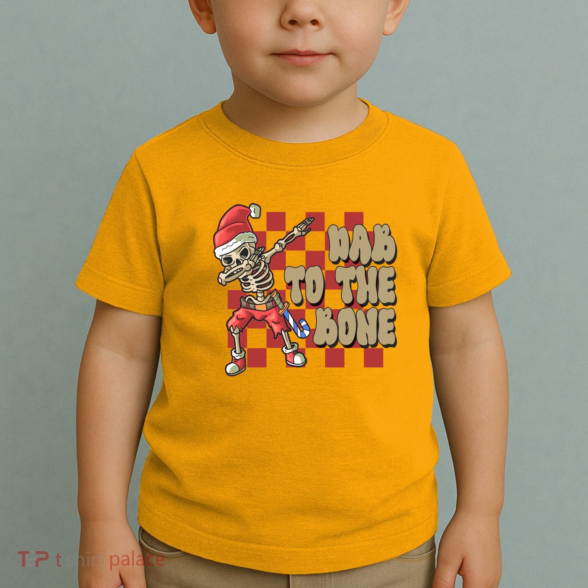 Dab To The Bone Funny Halloween Skeleton Toddler T-Shirt