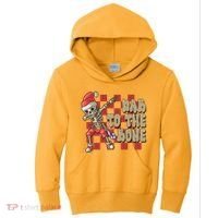 Dab To The Bone Funny Halloween Skeleton Kids Hoodie thumb 0