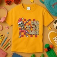 Dab To The Bone Funny Halloween Skeleton Kids T-Shirt thumb 3