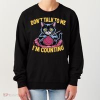 Dont Talk To Me Im Counting Knitting Cat Funny Cat Knits Women's Sweatshirt thumb 0