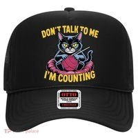 Dont Talk To Me Im Counting Knitting Cat Funny Cat Knits Hat thumb 0