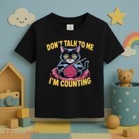 Dont Talk To Me Im Counting Knitting Cat Funny Cat Knits Toddler T-Shirt thumb 3