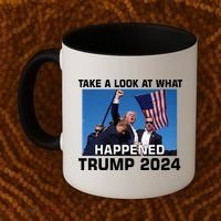 Donald Trump Take A Look What Happened I DonT Die Easily Coffee Mug thumb 2