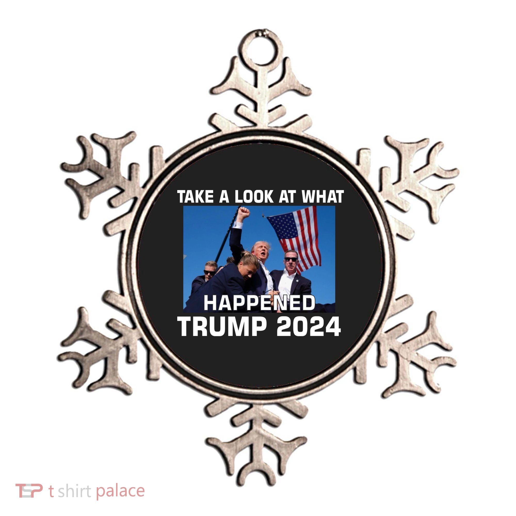 Donald Trump Take A Look What Happened I DonT Die Easily Ornament