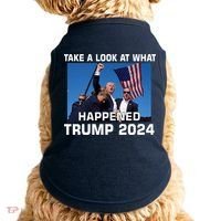 Donald Trump Take A Look What Happened I DonT Die Easily Doggie Tank thumb 0