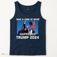 Donald Trump Take A Look What Happened I DonT Die Easily Tank Top thumb 2