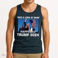 Donald Trump Take A Look What Happened I DonT Die Easily Tank Top thumb 3