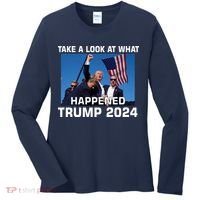 Donald Trump Take A Look What Happened I DonT Die Easily Women's Long Sleeve Shirt thumb 0