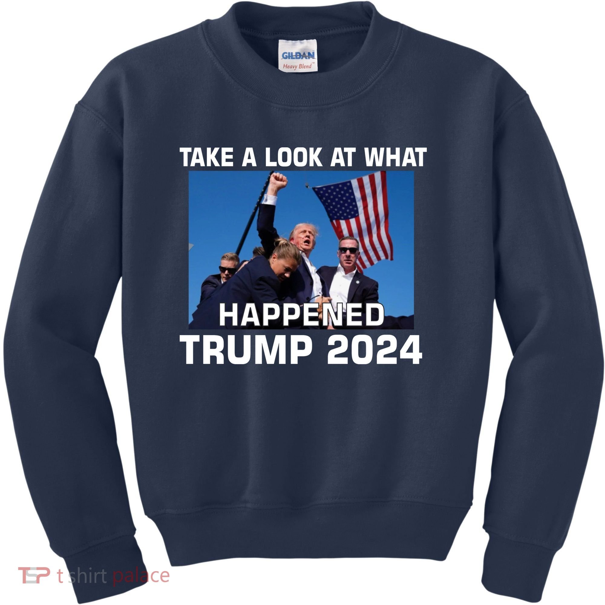 Donald Trump Take A Look What Happened I DonT Die Easily Kids Sweatshirt
