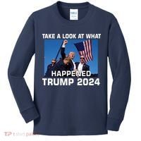 Donald Trump Take A Look What Happened I DonT Die Easily Kids Long Sleeve Shirt thumb 0