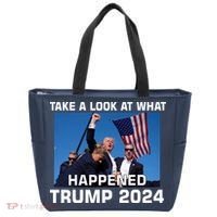 Donald Trump Take A Look What Happened I DonT Die Easily Tote Bag thumb 0
