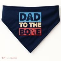 Dad To The Bone Bad Dad Humor USA-Made Doggie Bandana thumb 0