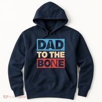 Dad To The Bone Bad Dad Humor Hoodie thumb 0