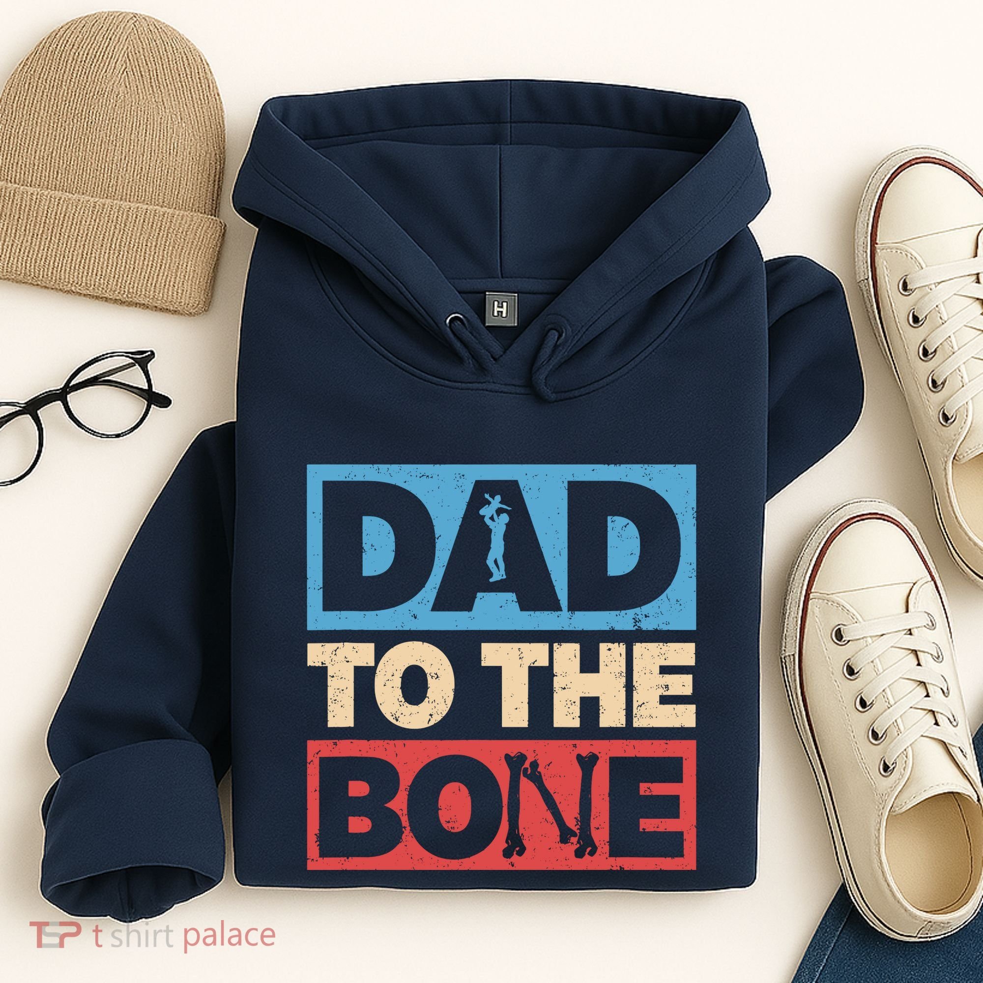 Dad To The Bone Bad Dad Humor Hoodie