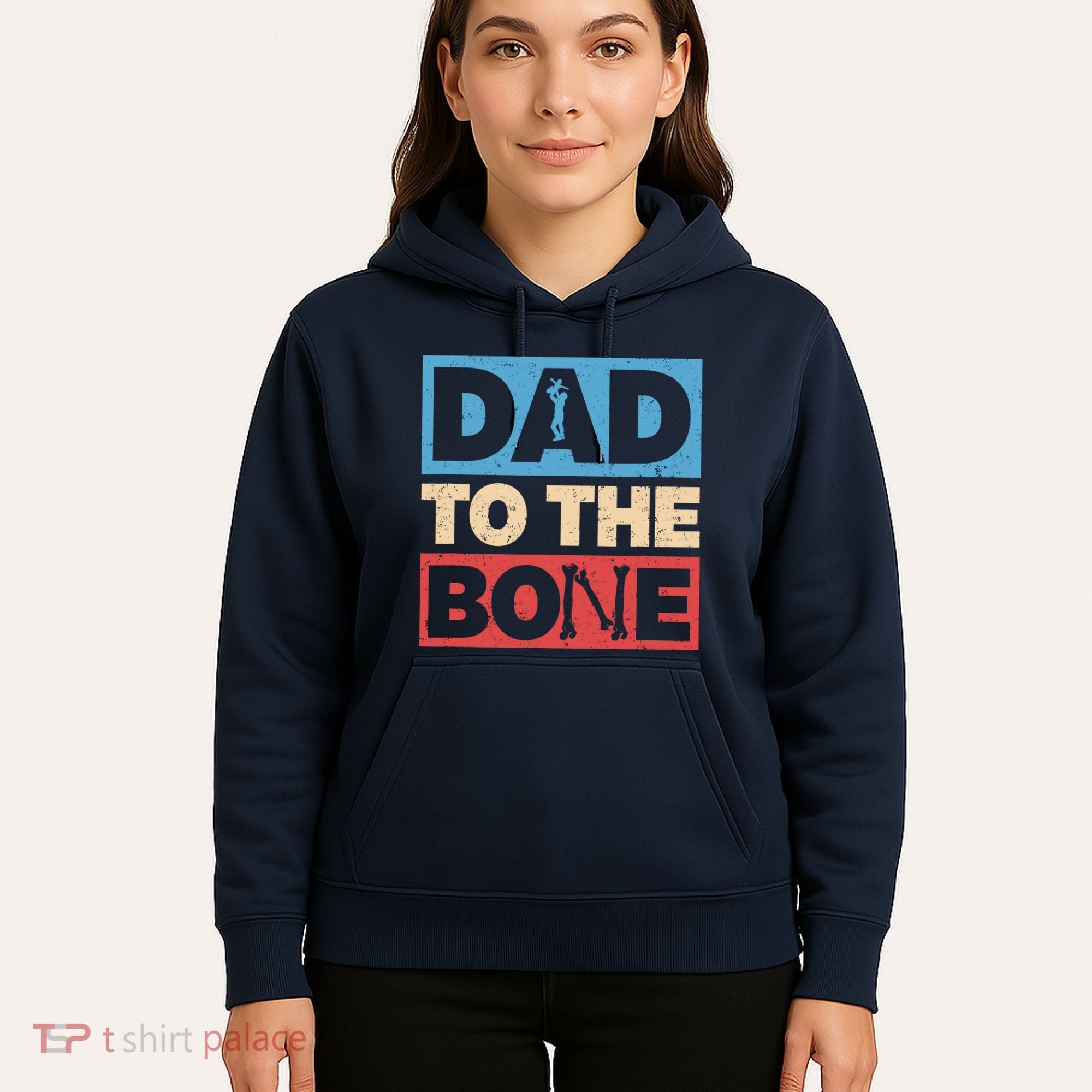 Dad To The Bone Bad Dad Humor Hoodie