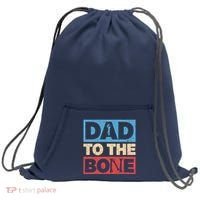Dad To The Bone Bad Dad Humor Sweatshirt Cinch Pack Bag thumb 0