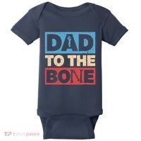 Dad To The Bone Bad Dad Humor Baby Bodysuit thumb 0