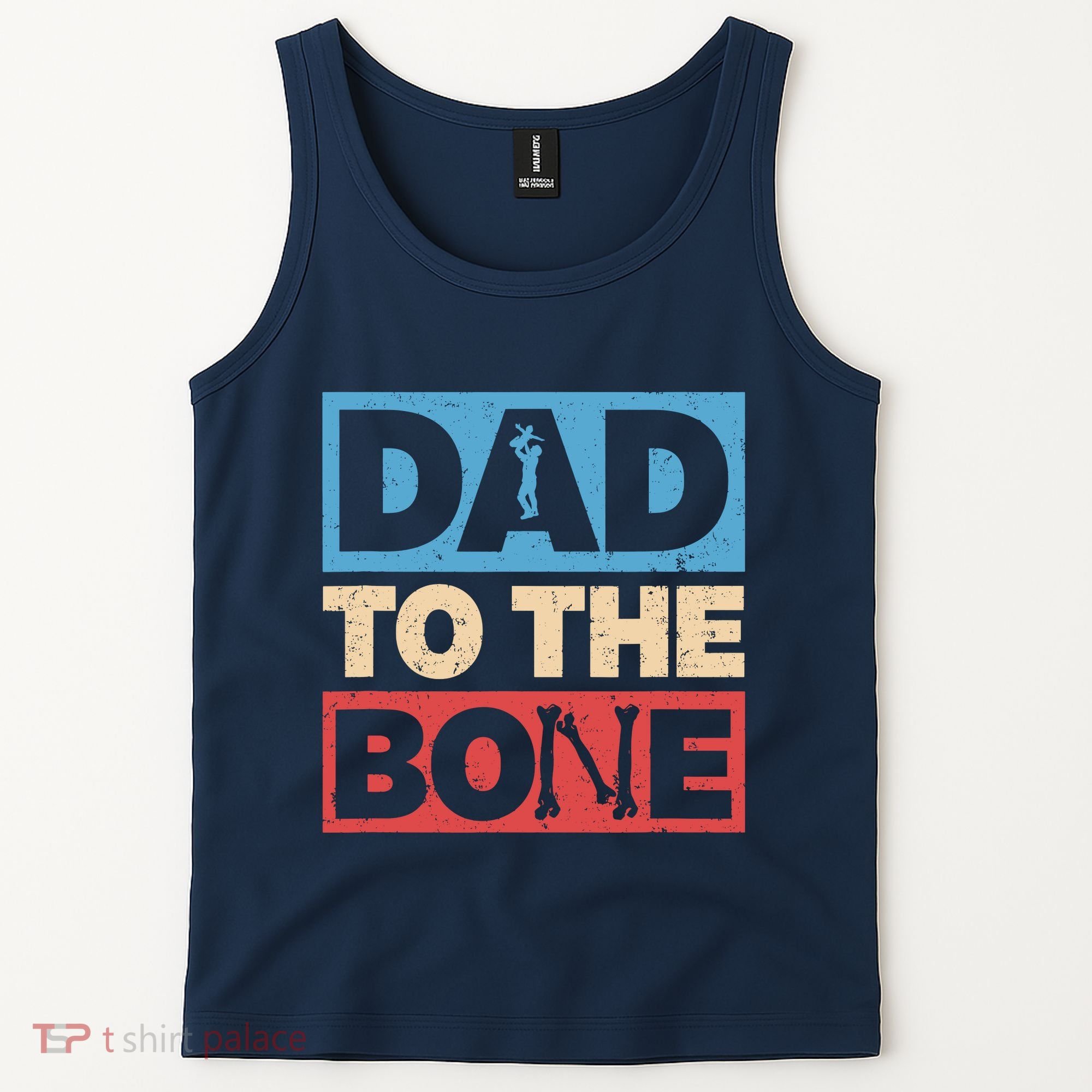 Dad To The Bone Bad Dad Humor Tank Top